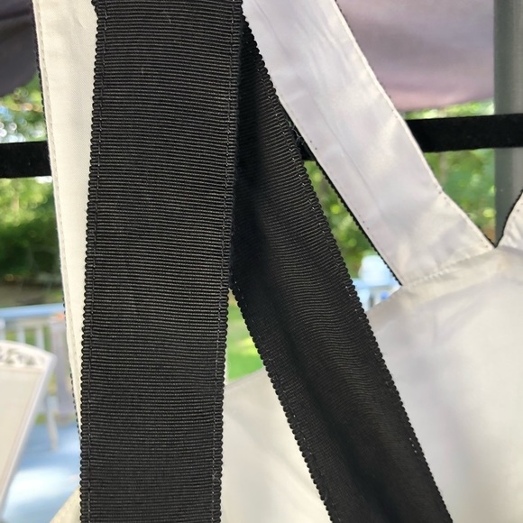 JAX size 12 black & white strappy X back sleeveless print dress - Picture 6 of 16